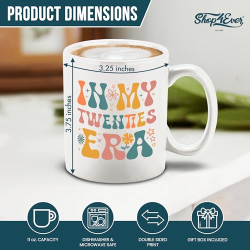 shop4ever In My Twenties Era 20 Year Old Retro | Ceramic Coffee Mug | 11 OZ