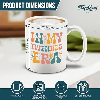 shop4ever In My Twenties Era 20 Year Old Retro | Ceramic Coffee Mug | 11 OZ