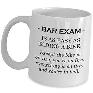 Lawyer Gifts for Men Women Bar Exam Easy on | Ceramic Coffee Mug | 11 OZ