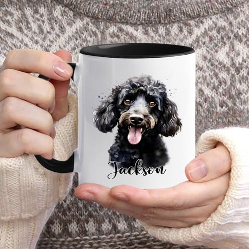 Personalized Poodle Accent Poodles Dog | Customised Coffee Mug | 11 OZ