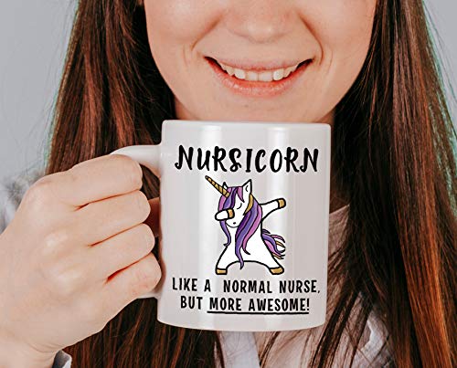 Nursicorn Funny Nurse Gifts Gag Gift Ideas for | Ceramic Coffee Mug | 11 OZ