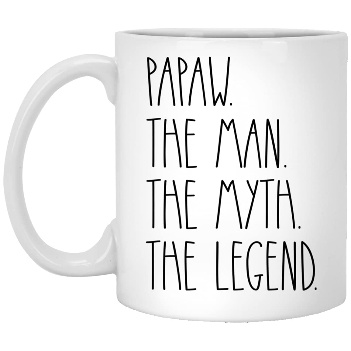 Papaw The Man The Myth The Legend | Ceramic Coffee Mug | Father's Day Gift | Stylish Printed Design | Tea & Coffee Cup | 11oz