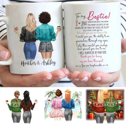 Custom Best Friend for Women Mother s Day | Customised Coffee Mug | 11 OZ