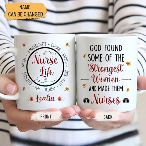Hyturtle Personalized Inspirational Nurse | Customised Coffee Mug | 11 OZ