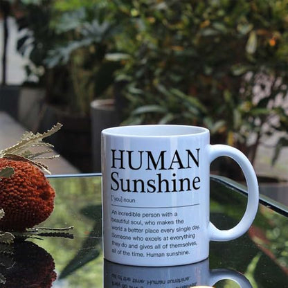 Teacher Appreciation Gifts Human Sunshine Gift | Ceramic Coffee Mug | 11 OZ
