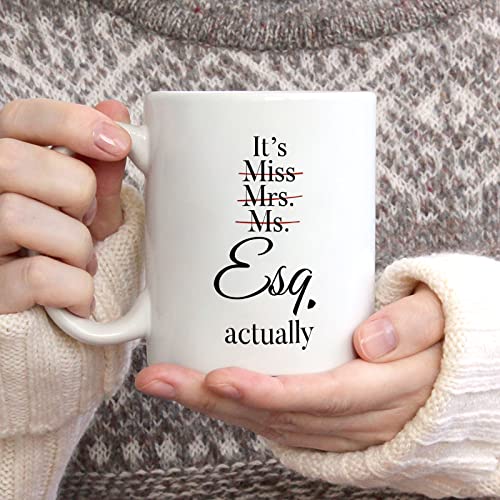 Shqiueos Lawyer Gifts for Women Pass the Bar | Ceramic Coffee Mug | 11 OZ