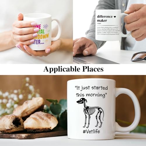 XQLZY It Just Started This Morning Vet Life | Ceramic Coffee Mug | 11 OZ