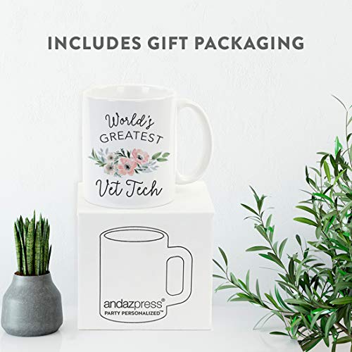 Gift for Women World s Greatest Vet Tech | Ceramic Coffee Mug | 11 OZ