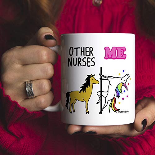 Other Nurses Me Unicorn Registered Nurse | Ceramic Coffee Mug | 11 OZ