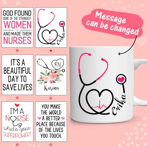 Custom Nurse Gifts for Women RN | Customised Coffee Mug | 11 OZ