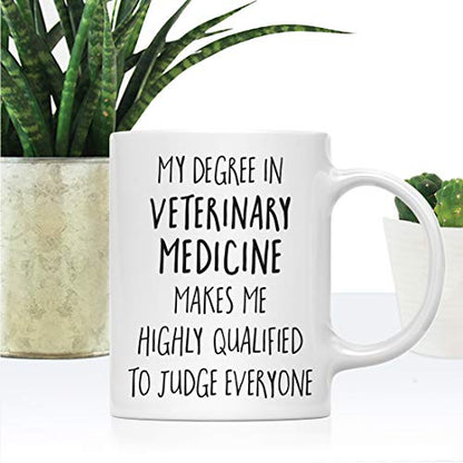 Graduation Gift My Degree in Veterinary | Ceramic Coffee Mug | 11 OZ