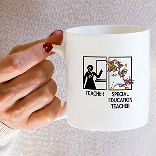 Funny Special Education Teacher Dabbing | Ceramic Coffee Mug | 11 OZ