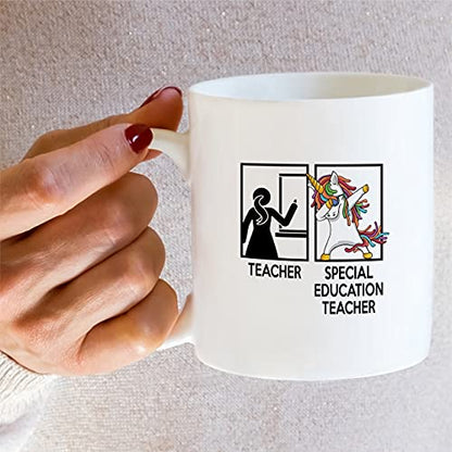 Funny Special Education Teacher Dabbing | Ceramic Coffee Mug | 11 OZ