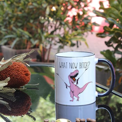 Novelty Dinosaur Birthday Gift for Besties | Ceramic Coffee Mug | 11 OZ