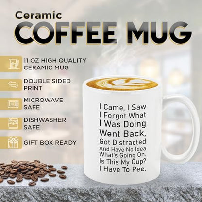Veracco I Came Saw Forgot Have No Idea Whats | Ceramic Coffee Mug | 11 OZ