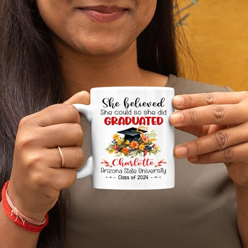 She Believed Could So Did Personalized | Customised Coffee Mug | 11 OZ