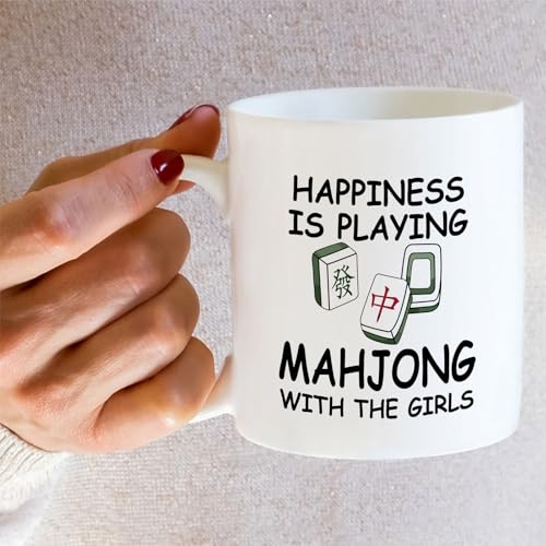 Funny Mahjong Lover or Humorous Sarcastic Gift | Ceramic Coffee Mug | 11 OZ