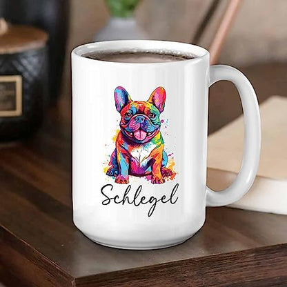 Personalized French Bulldog Gift For Dog | Customised Coffee Mug | 11 OZ