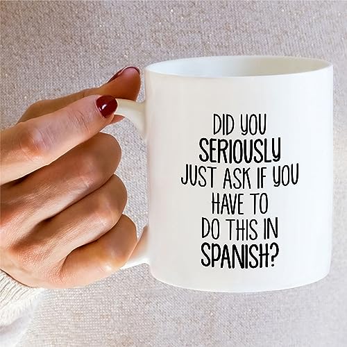 Funny Spanish Teacher Gift Language Tutor | Ceramic Coffee Mug | 11 OZ