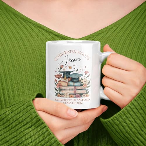 Personalized Name And Year Congratulations | Customised Coffee Mug | 11 OZ