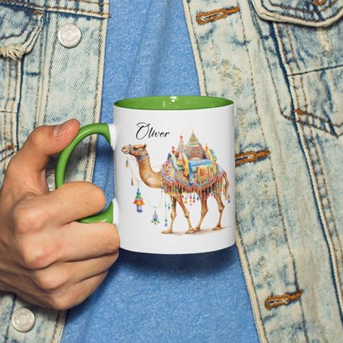 Custom Name Camel Personalized Pushkar Fair | Customised Coffee Mug | 11 OZ