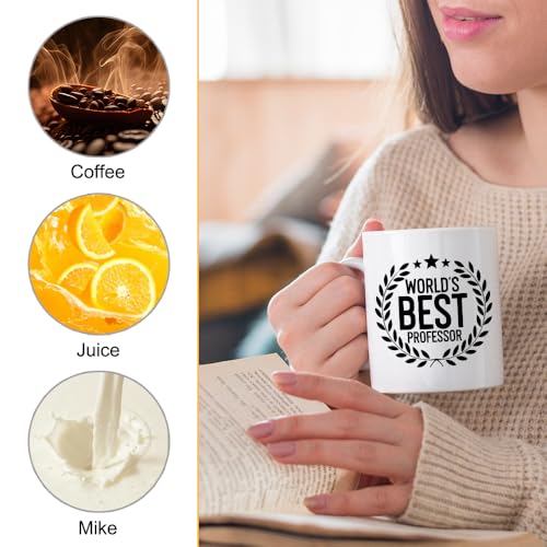 XQLZY World S Best Professor Graduation Gifts | Ceramic Coffee Mug | 11 OZ