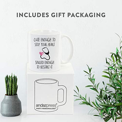 Graduation Gift Cute Enough to Stop Your Heart | Ceramic Coffee Mug | 11 OZ