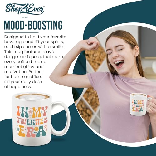 shop4ever In My Twenties Era 20 Year Old Retro | Ceramic Coffee Mug | 11 OZ