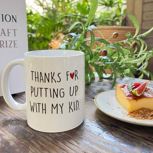 Daycare Provider Gifts Thanks for Putting up | Ceramic Coffee Mug | 11 OZ