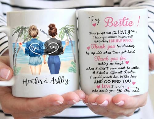 Personalized Best Friend Custom Birthday | Customised Coffee Mug | 11 OZ