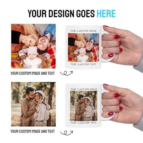 Personalized Custom Photo with Picture or | Customised Coffee Mug | 11 OZ