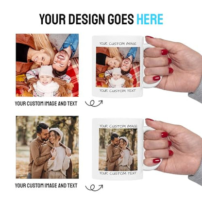Personalized Custom Photo with Picture or | Customised Coffee Mug | 11 OZ