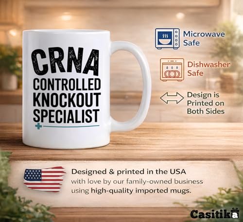 Nurse Anesthetist Gift for Men and Women CRNA | Ceramic Coffee Mug | 11 OZ