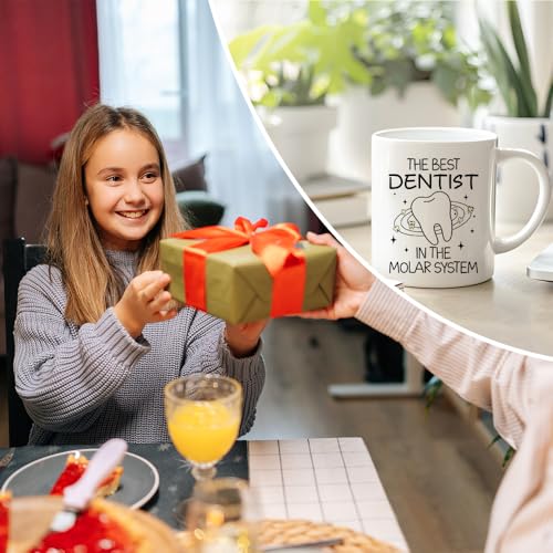 RZHV The Best Dentist In Molar System Funny | Ceramic Coffee Mug | 11 OZ