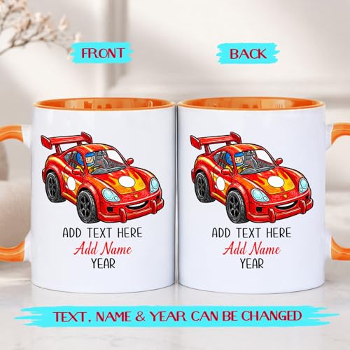 Racing Car for Men Women Speed Lovers | Customised Coffee Mug | 11 OZ