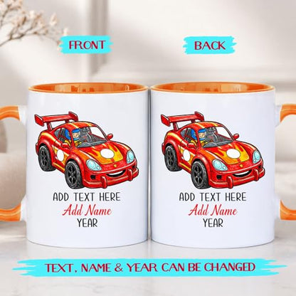 Racing Car for Men Women Speed Lovers | Customised Coffee Mug | 11 OZ