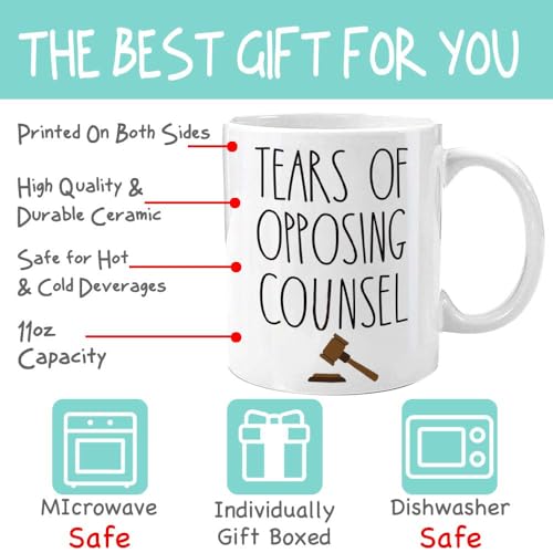 Tears of Opposing Counsel Lawyer Gifts for | Ceramic Coffee Mug | 11 OZ