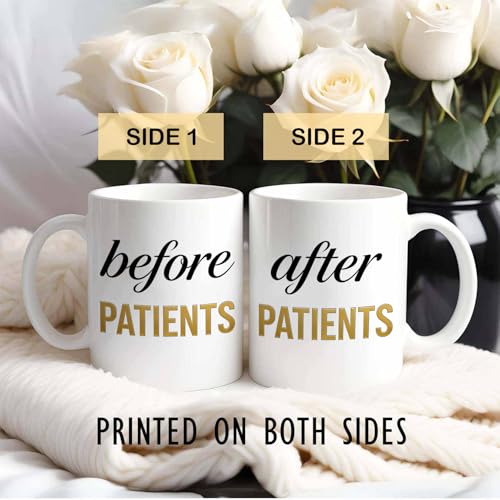Before Patients After Gift Set for Graduate | Ceramic Coffee Mug | 11 OZ