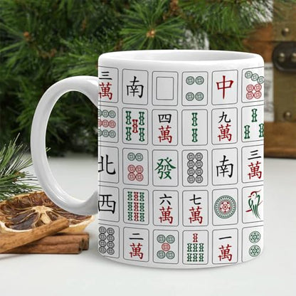 Mahjong Gifts for Women Gift Mah Jong Players | Ceramic Coffee Mug | 11 OZ