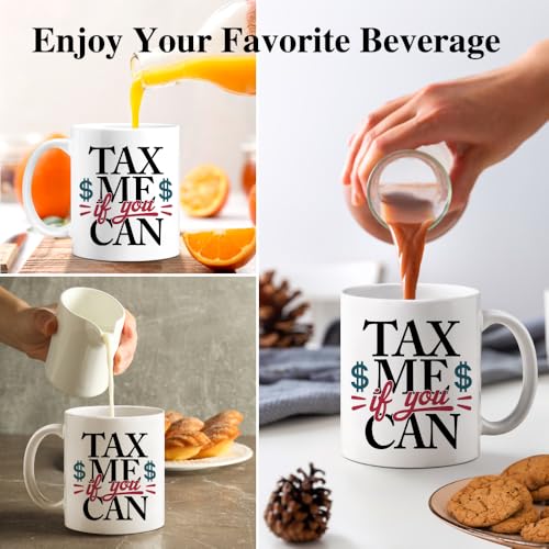 Tax Me If You Can Double-Sided Funny Preparer | Ceramic Coffee Mug | 11 OZ