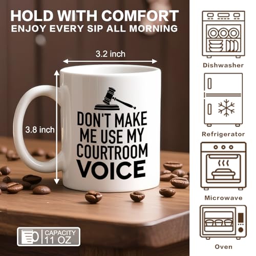 Don t Make Me Use My Courtroom Voice Funny | Ceramic Coffee Mug | 11 OZ