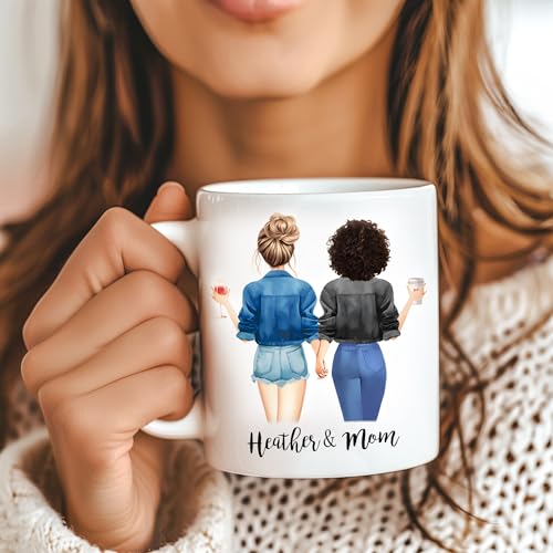Custom Step Mom from Daughter Personalized | Customised Coffee Mug | 11 OZ