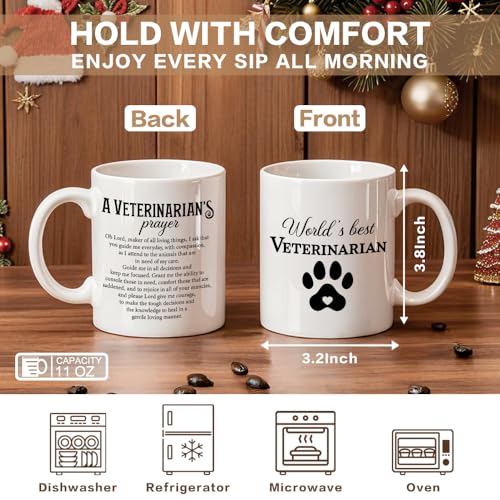 World s Best Veterinarian Vet Prayer Ceramics | Ceramic Coffee Mug | 11 OZ