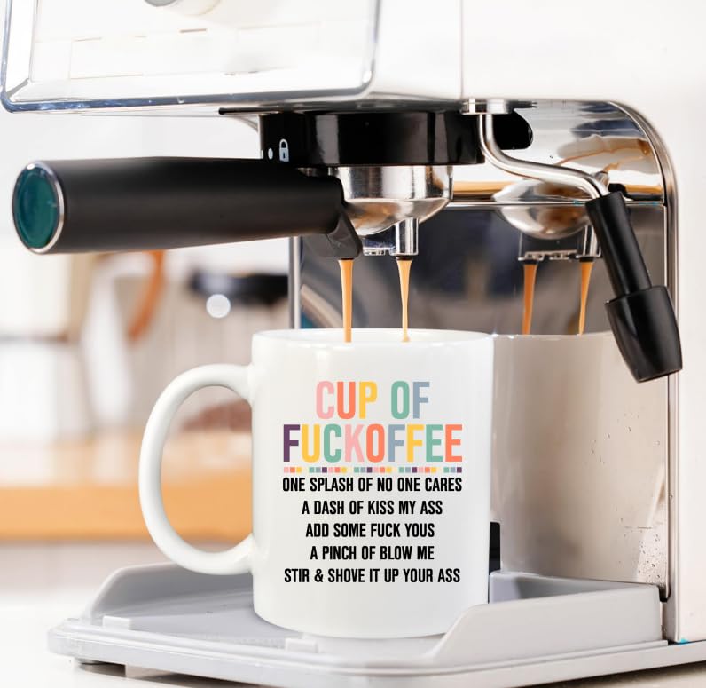 of Fuckoffee Funny For Women | Ceramic Coffee Mug | 11 OZ