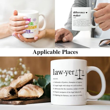 XQLZY Lawyer Definition Funny Lawyers Birthday | Ceramic Coffee Mug | 11 OZ