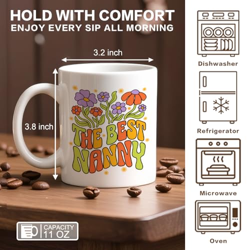 The Best Nanny Funny Theme for Postpartum | Ceramic Coffee Mug | 11 OZ