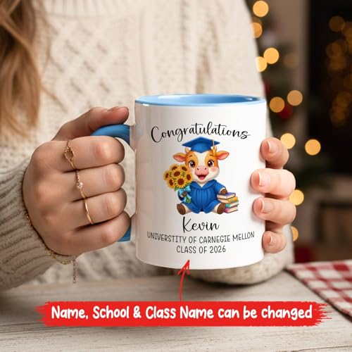 Personalized Name School Class Cow | Customised Coffee Mug | 11 OZ