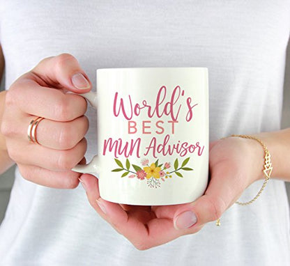 Teacher Gag Gift Floral Flowers Graduate | Ceramic Coffee Mug | 11 OZ