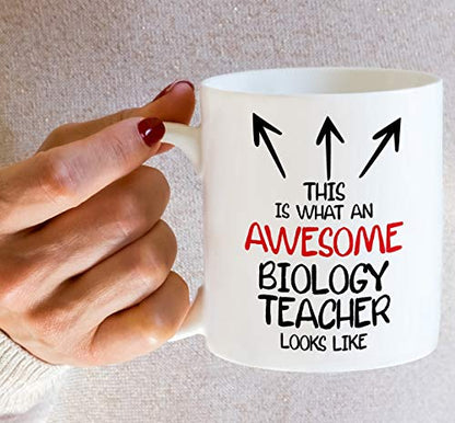 Funny This is What an Awesome Biology Teacher | Ceramic Coffee Mug | 11 OZ