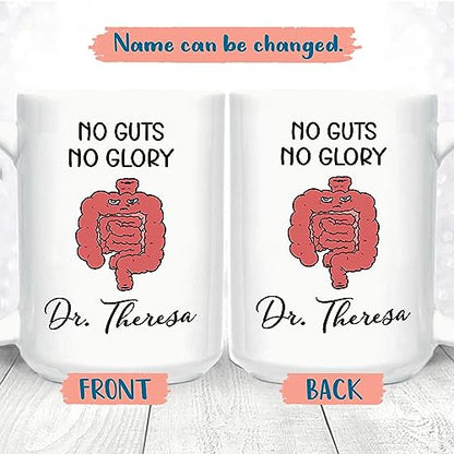 No Guts Glory Personalized | Customised Coffee Mug | 11 OZ